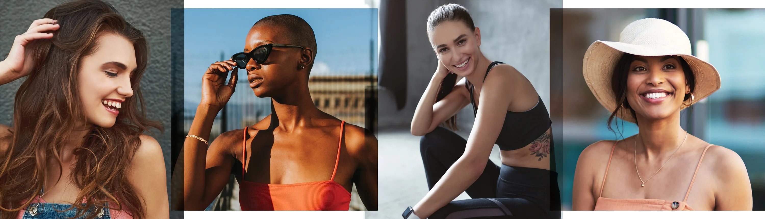 Four diverse women smiling confidently — European Wax Center ambassadors